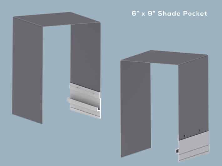 6" x 9" Shade Pocket Sample (White)