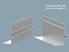 Closure Mount w/Tile Support Sample (White) for Commercial Roller Shades